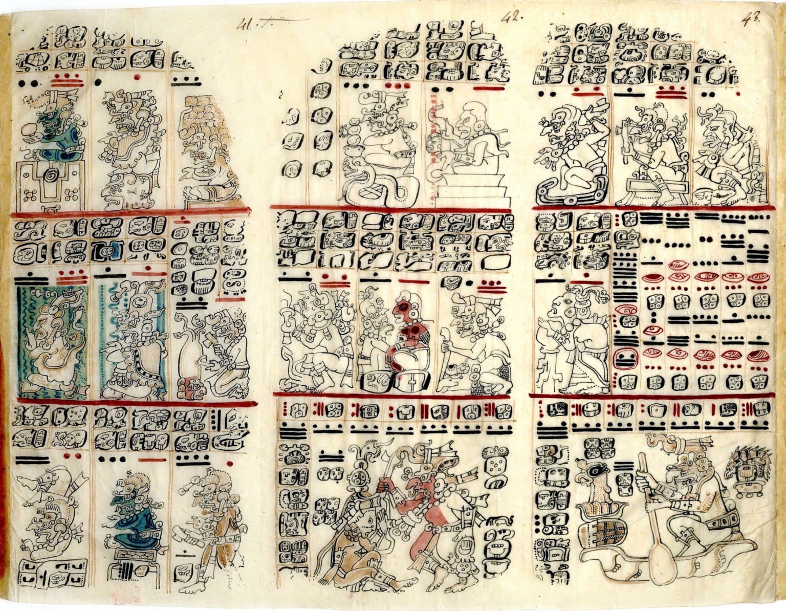 Maya script glyphs